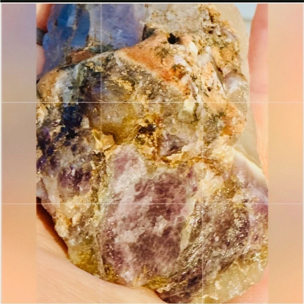 Natural Stone aurelite Canadian chevron super 23 Dream Amethyst Crystal